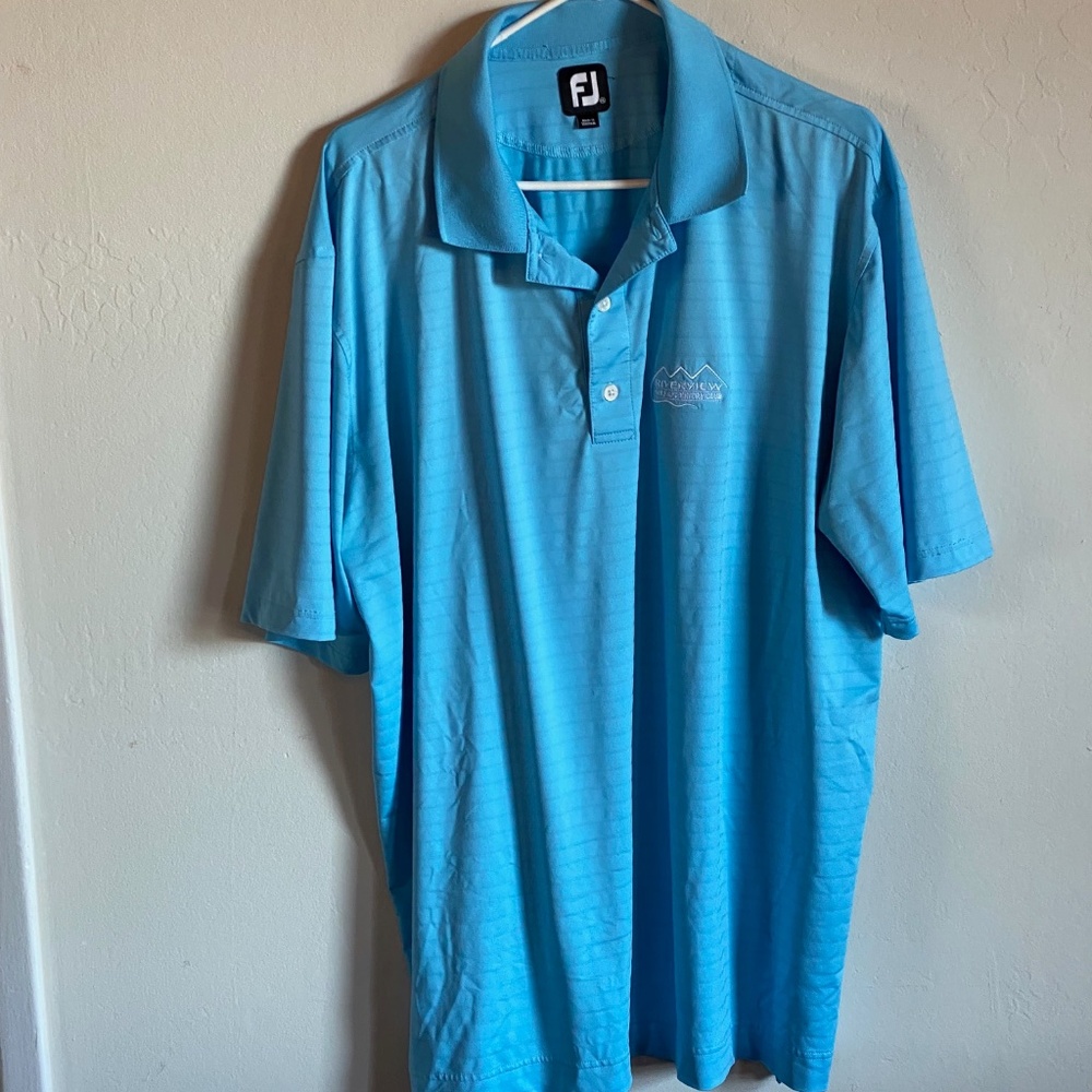 FootJoy Golf Polo Light Blue  XXL RiverView Golf and Country Club